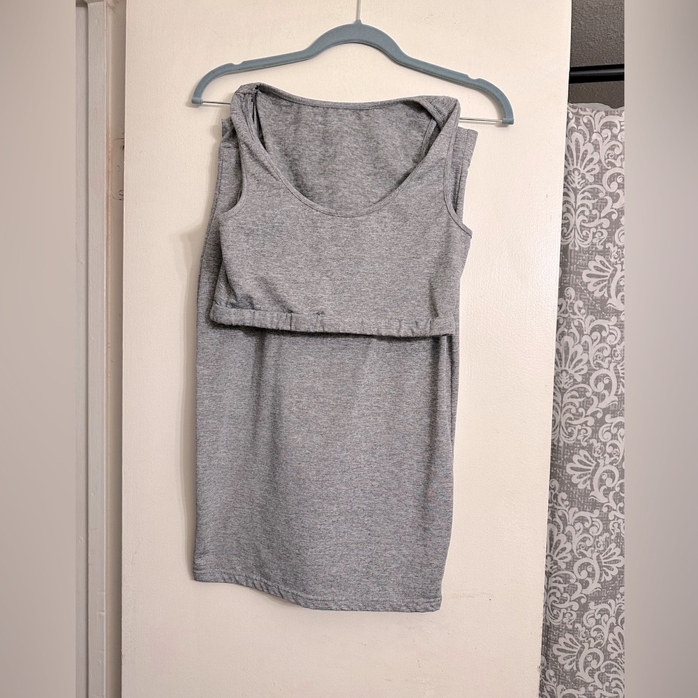 Heather gray 2 piece skirt set !!! Size M.